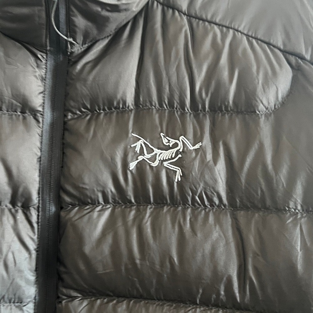 Arc'teryx Gray Puffer Down Insulated Cerium LT Jacket L Quiet Outdoors Gorpcore - Picture 3 of 7